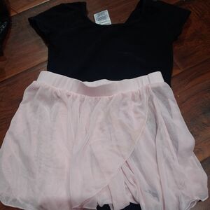 Dance bodysuit skirt set